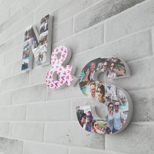 Letras com as tuas fotografias