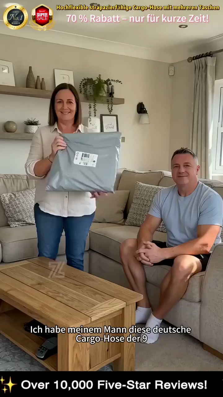 MultiPants – Hochelastische, strapazierfähige Cargohose mit vielen Taschen