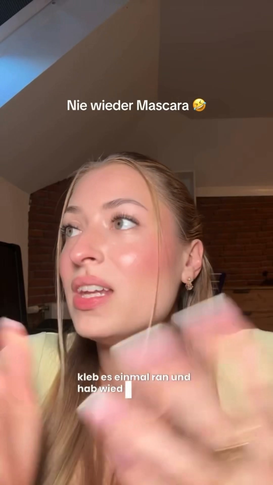 Morgens schon fertige Wimpern