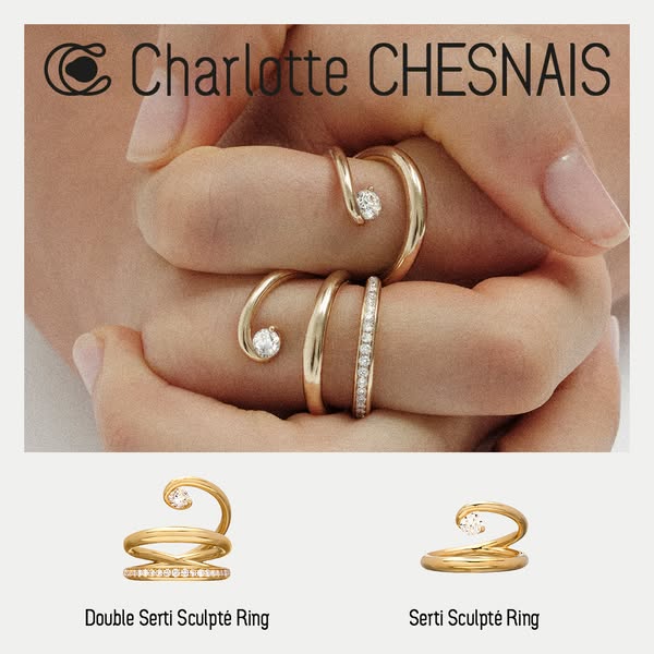 Serti Sculpté, a jewel that embraces your finger with a diamond.