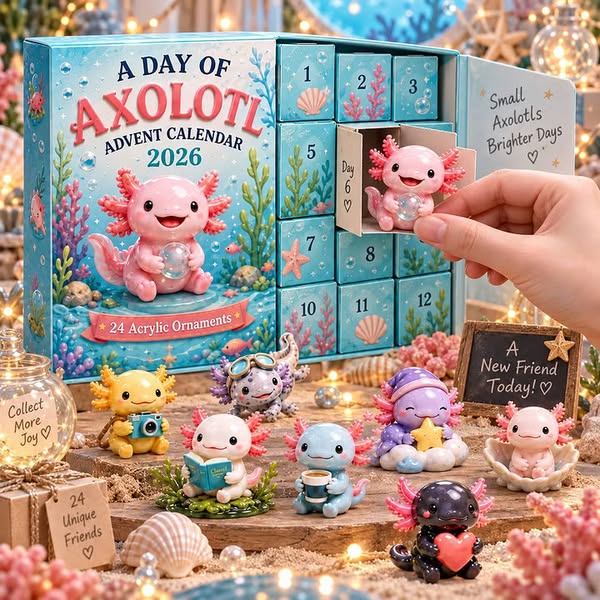 One box, 24 adorable axolotls, and zero boring designs.