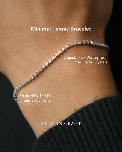 Minimal Tennis Bracelet