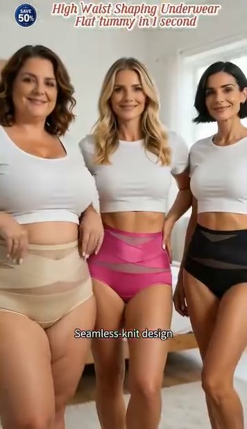 Last Day-Buy 1 Get 3 PacksPlus-Size High-Waist Cross Tummy Control Panties