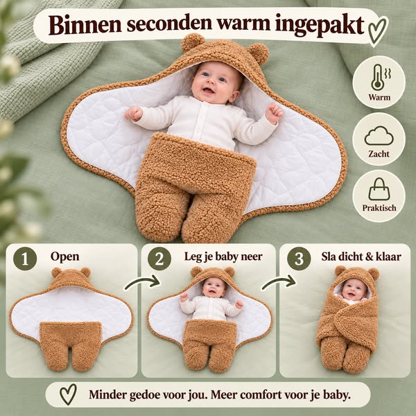 Binnen seconden warm ingepakt