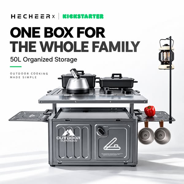 THE 1ST MODULAR CAMP KITCHEN: BOX TO FULL STATION IN SECONDS