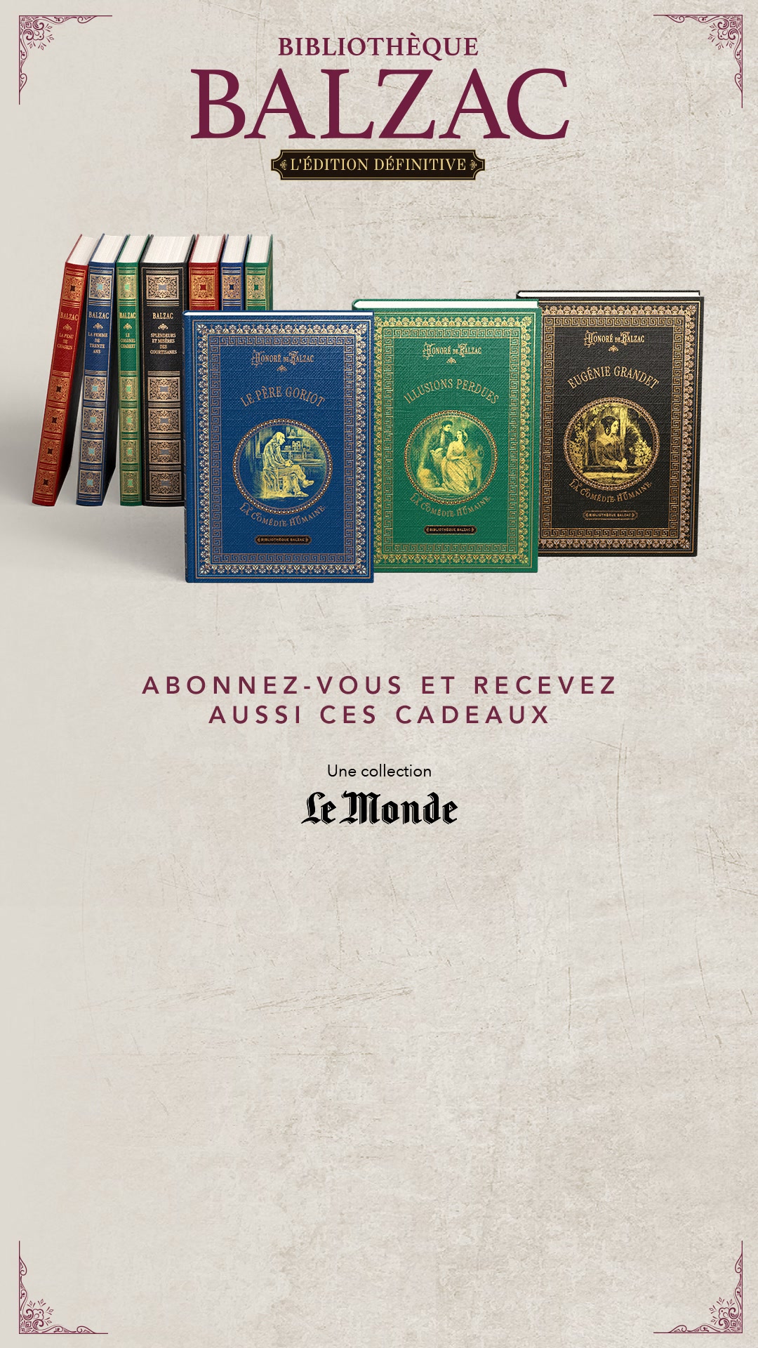 Collection bibliothèque Balzac