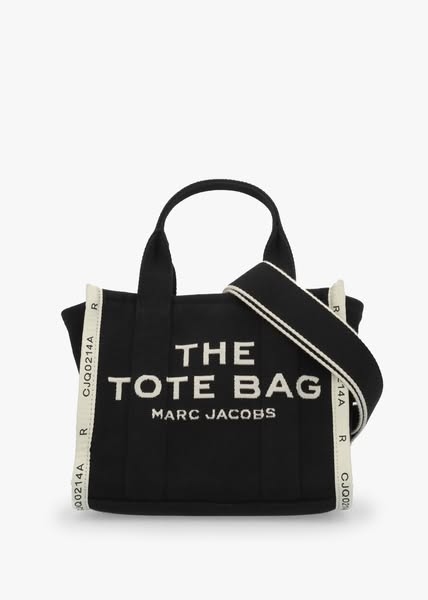 The Jacquard Small Black Tote Bag