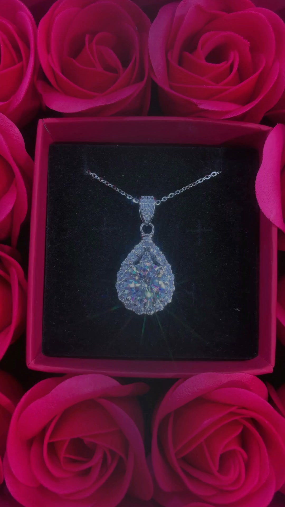 Mardaza S925 Silver Moissanite Necklace