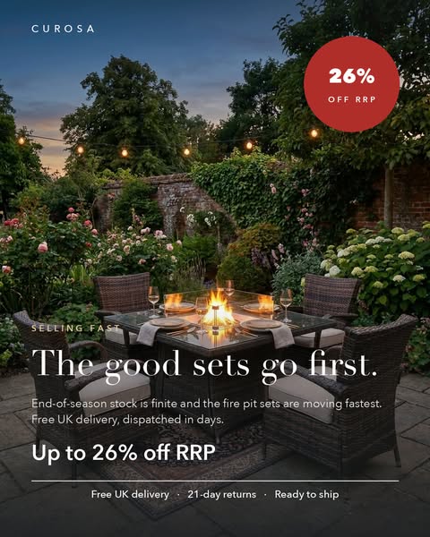 Up to 26% off, while stocks last