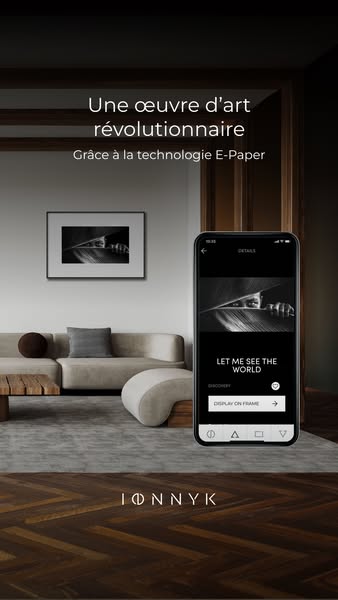Le premier cadre d'art E-Paper au monde