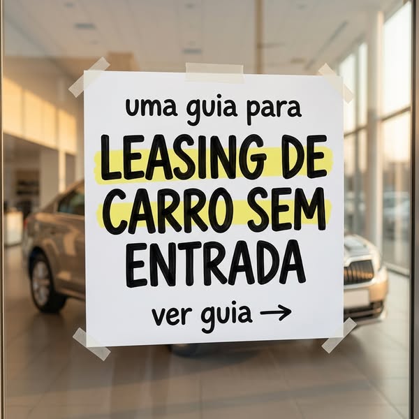 Descubra como Leasing Sem Entrada Funciona