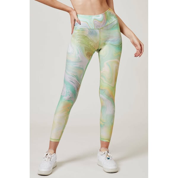 Illusion Leggings - Moss Green