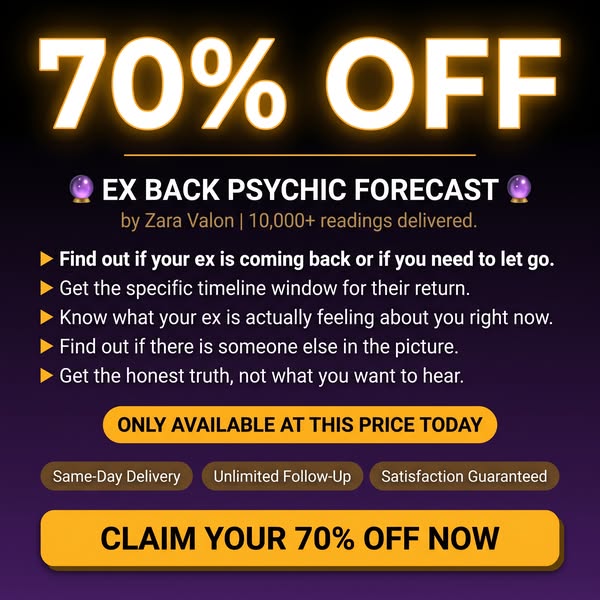 70% Off: Get Your Ex Back Psychic Reading Today