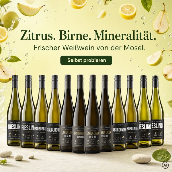 12 Flaschen von der Mosel für 75,60 €