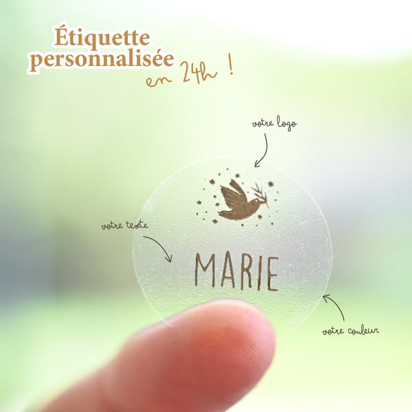 Les étiquettes à personnaliser