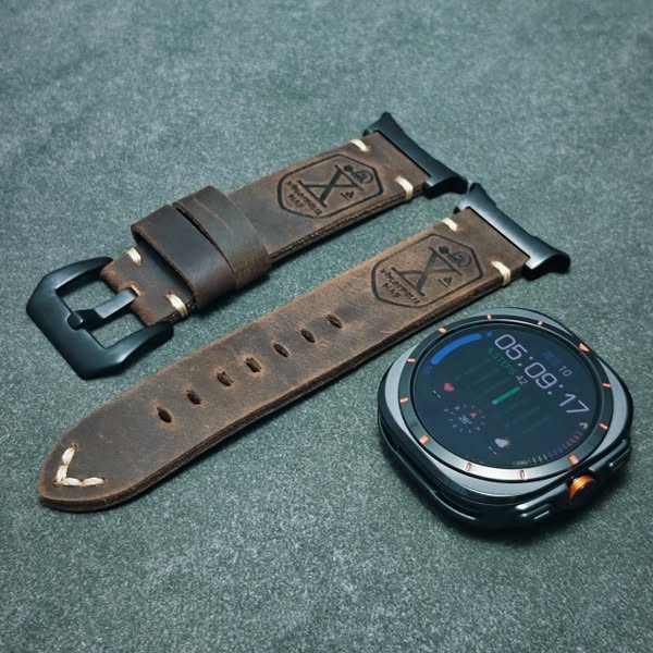 Vintage Leather Band For Samsung Watch Ultra