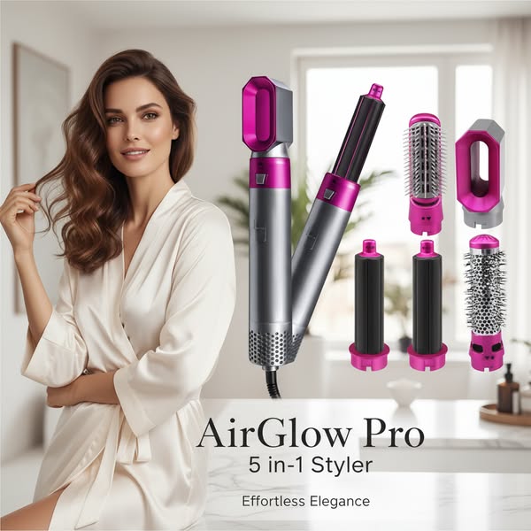 AirGlow Pro™ — Capelli Perfetti in 5 Minuti