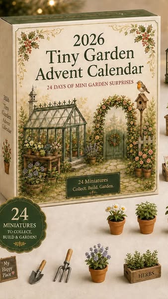O criativo por trás: 2026 Miniature Garden Advent Calendar – 24 Days of Tiny Garden Surprises - gardening