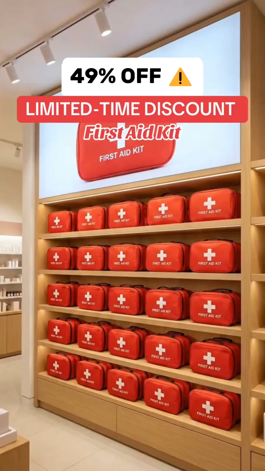 Waterproof Compact Trauma First Aid Kit | Emergency Safety For UK Home, Car & Camping