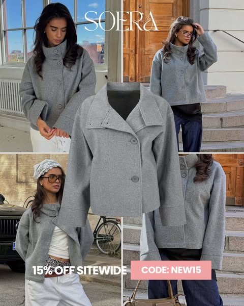 Rosalia Elegant Jacket with Stand Collar