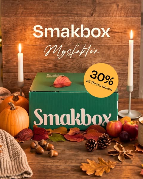 Nu 30% rabatt på första boxen!