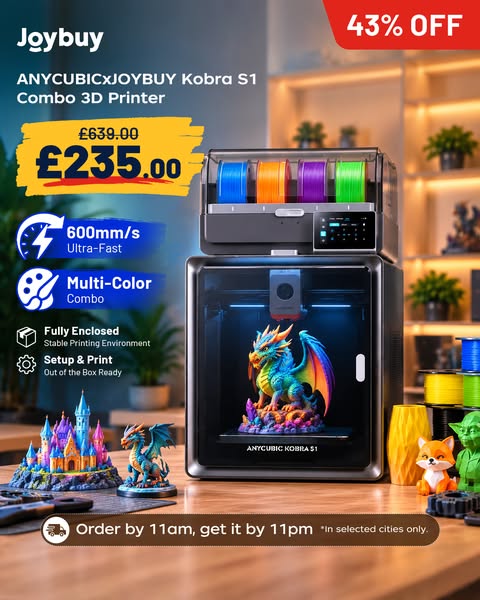 Up to 85% Off 3D Printers