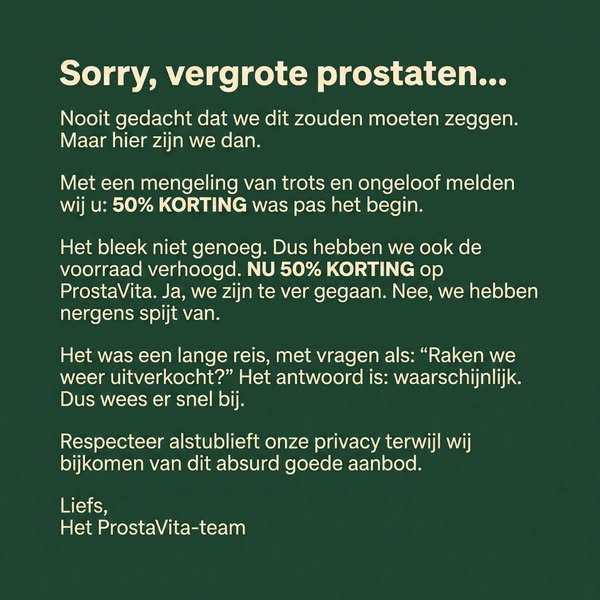 VIJF KEER PER NACHT PLASSEN?
