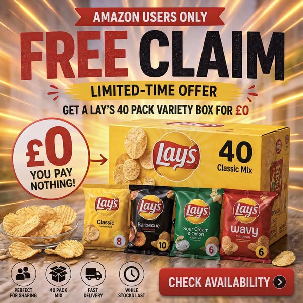 Amazon Users: Claim a Free Lay’s 40 Pack