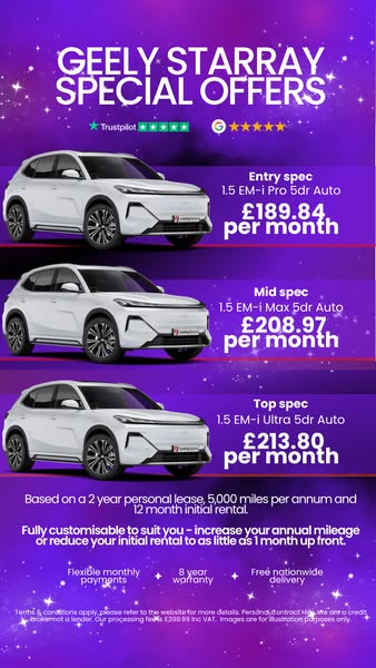 Geely Starray Lease Deals