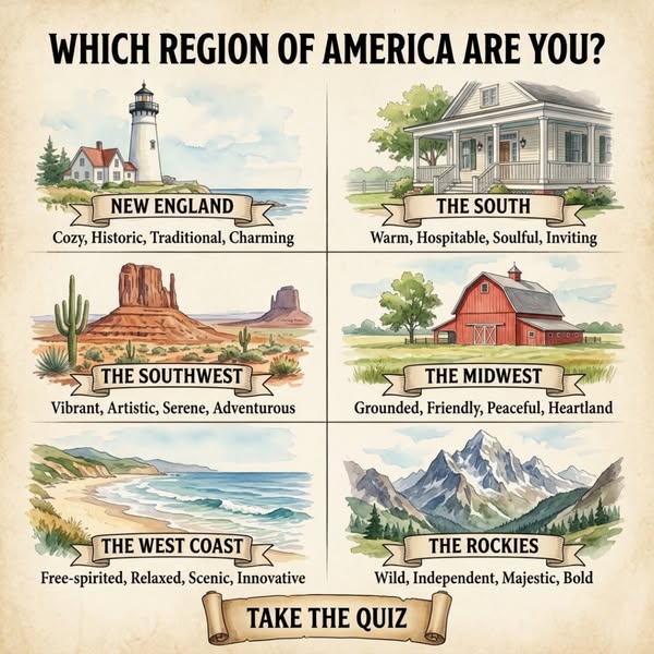 Which American Region Are You Personality