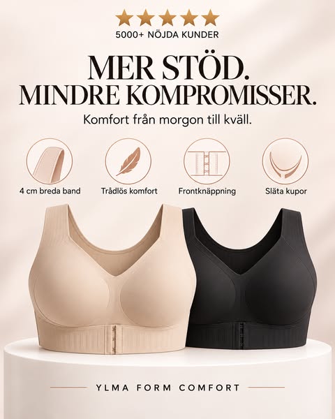 Breda band. Mindre tryck.