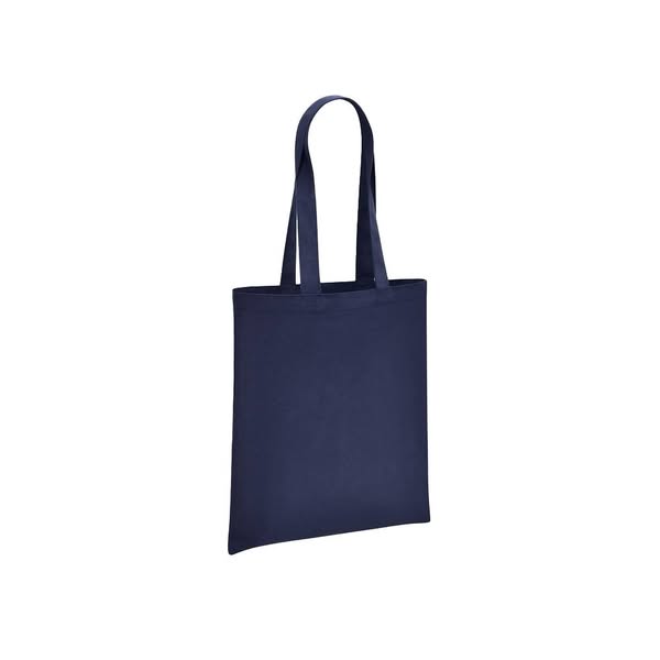 Organic Cotton Shopper Tote Bag - navy | 500 units | HelloPrint