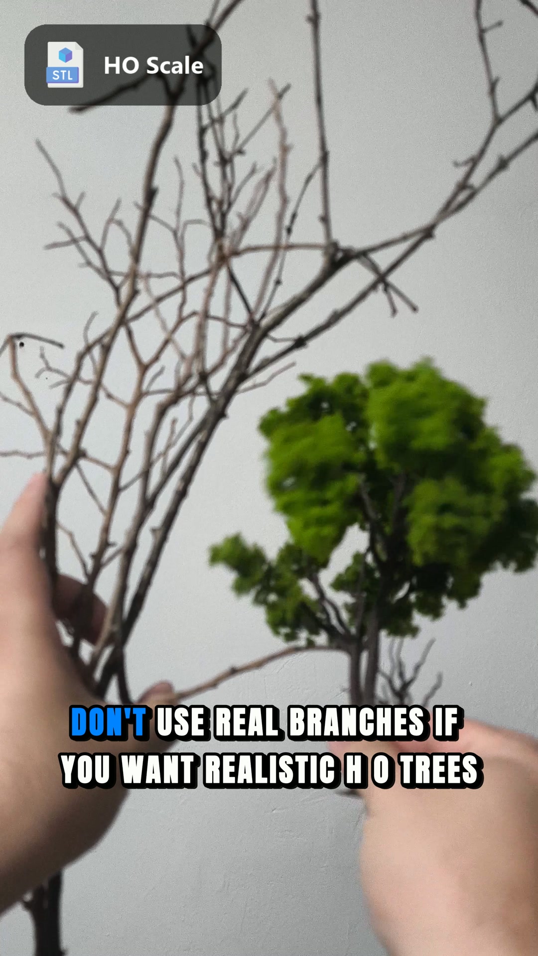 I stopped making HO trees out of real branches.
