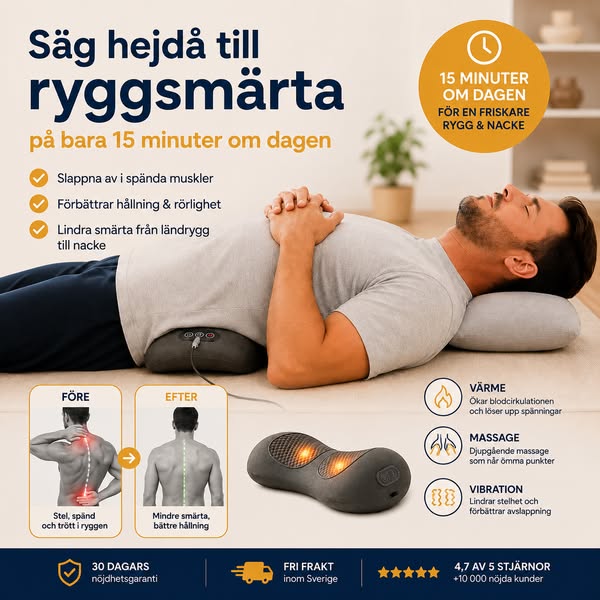 50% RABATT – Sov utan ryggsmärta igen