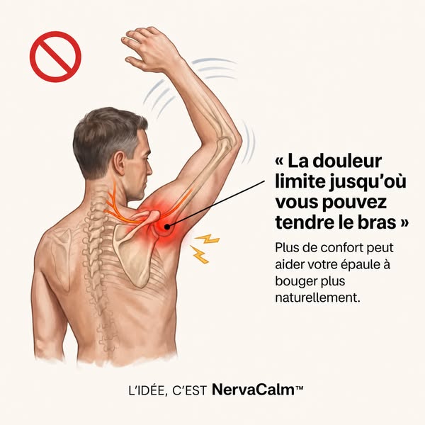 La douleur limite jusqu’où vous pouvez tendre le bras