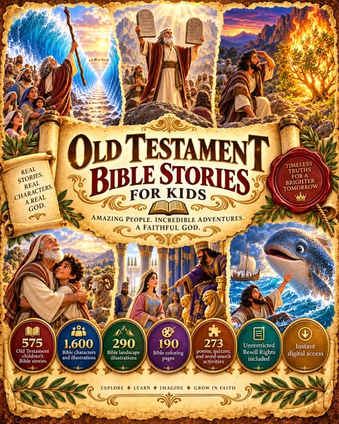 Kids Bible Stories with Resell Rights ( Old Testament)