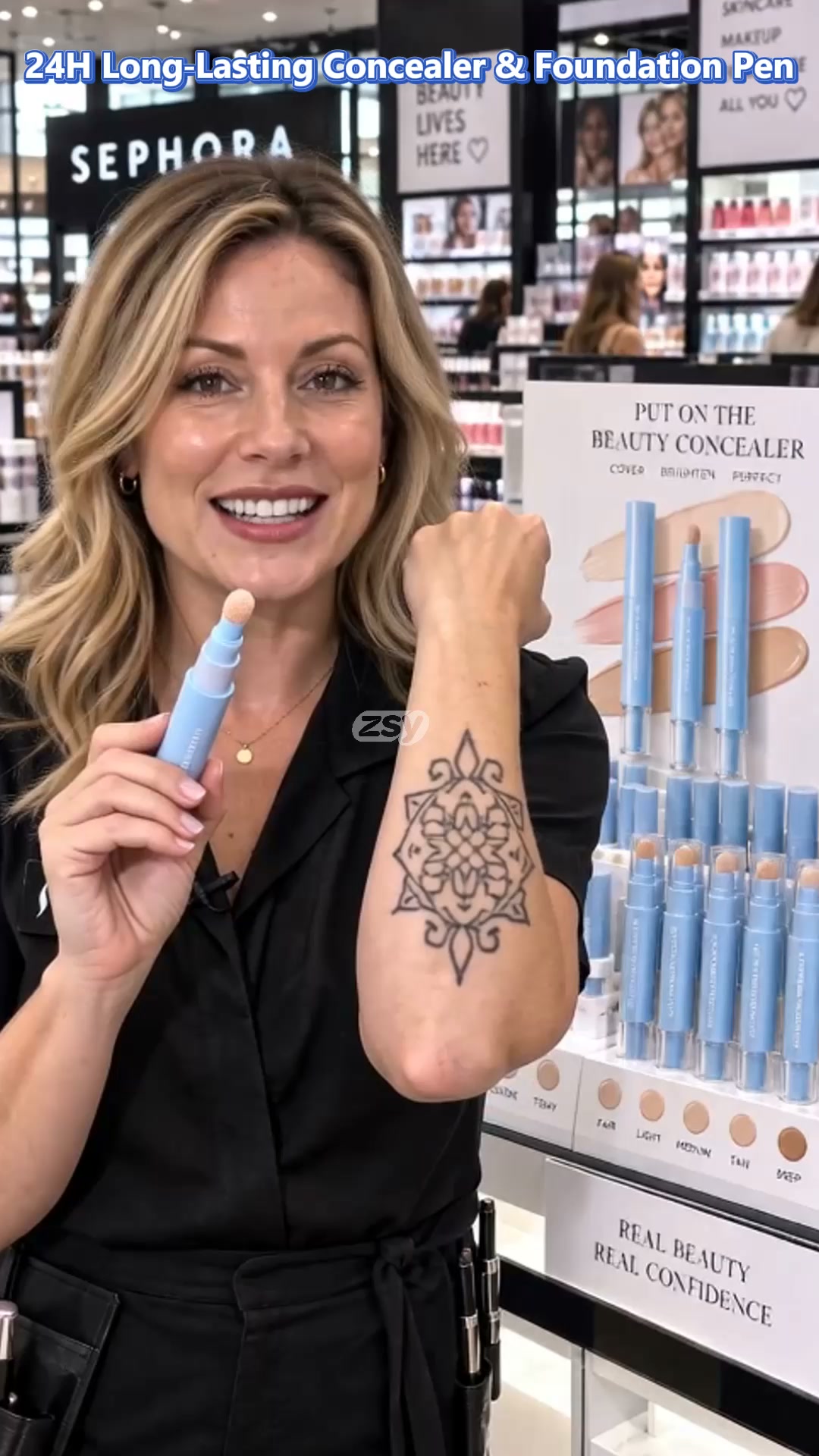 1+1 GRATIS Concealer Stift & Creme – deckt Augenringe, Pickel & Flecken ab, spendet Feuchtigkeit & verblendet nahtlos