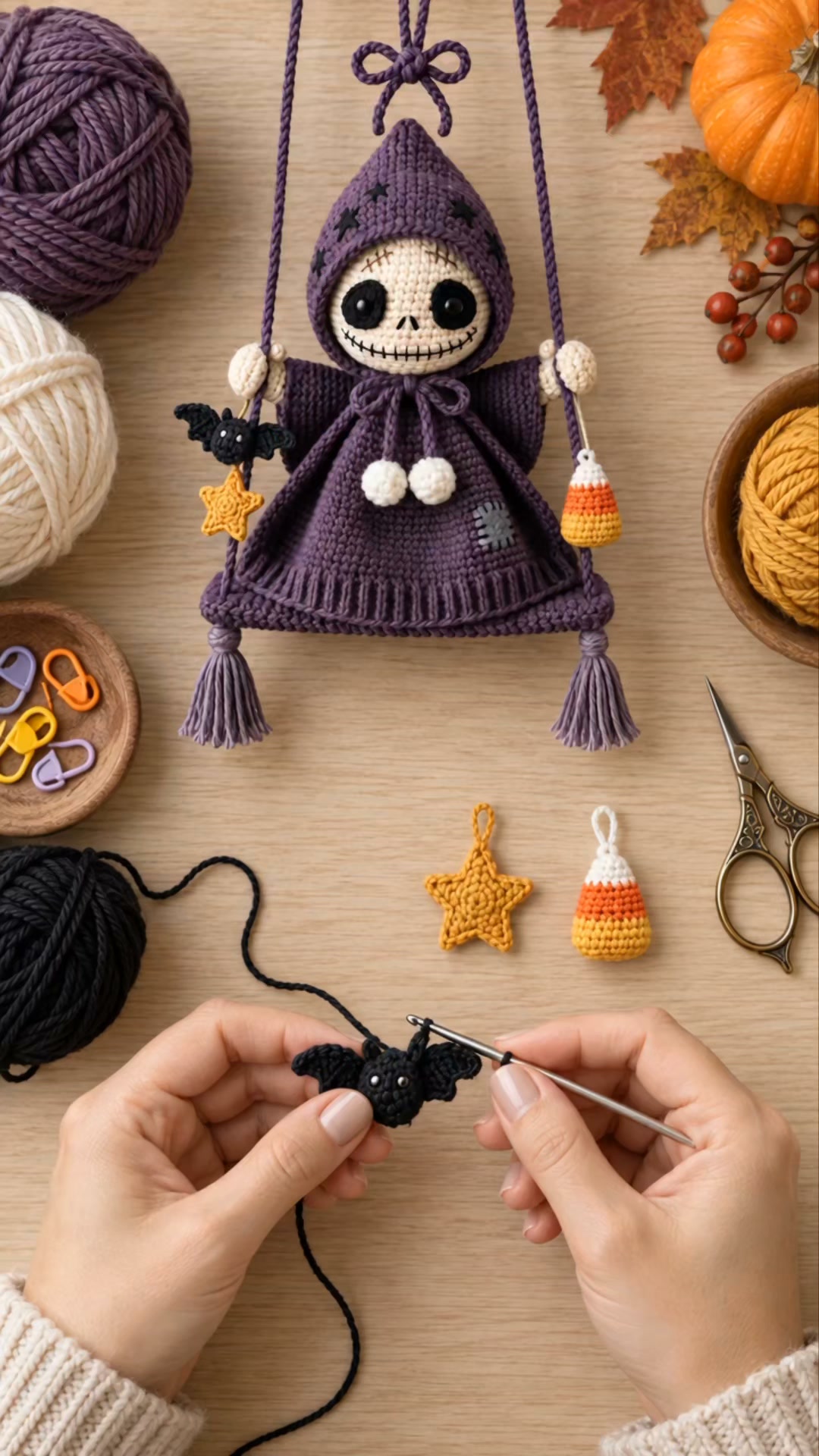 Turn Your Yarn Into a Halloween Character