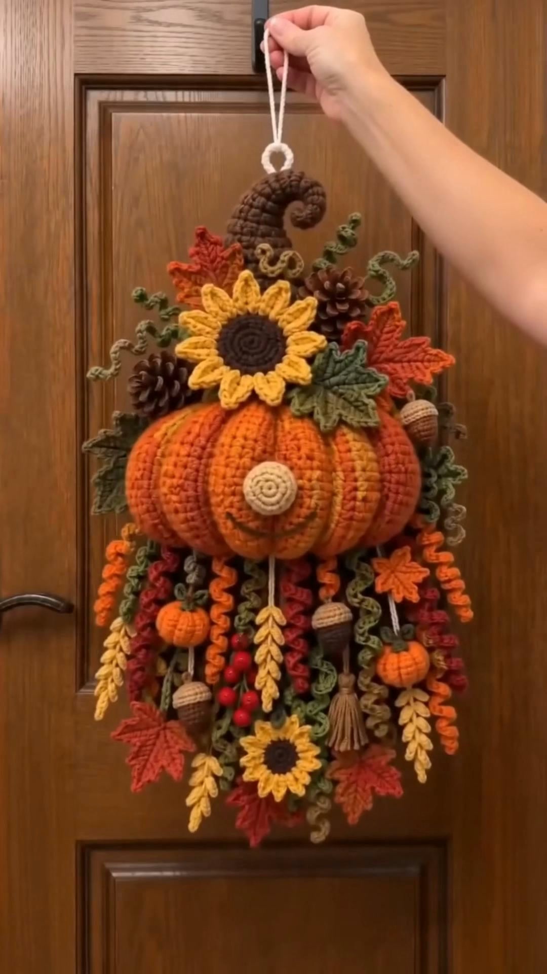 DIY Seasonal 3D Crochet Door Hanger Kit Collection | Coordinated Yarn, Filling, Accessories & Step-by-Step Instructions Included