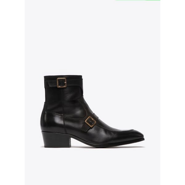 Monique 50mm Black Leather Boot