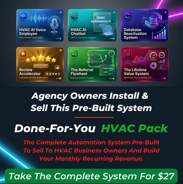 I'll trade you the HVAC AI Pack for Agencies, for $27