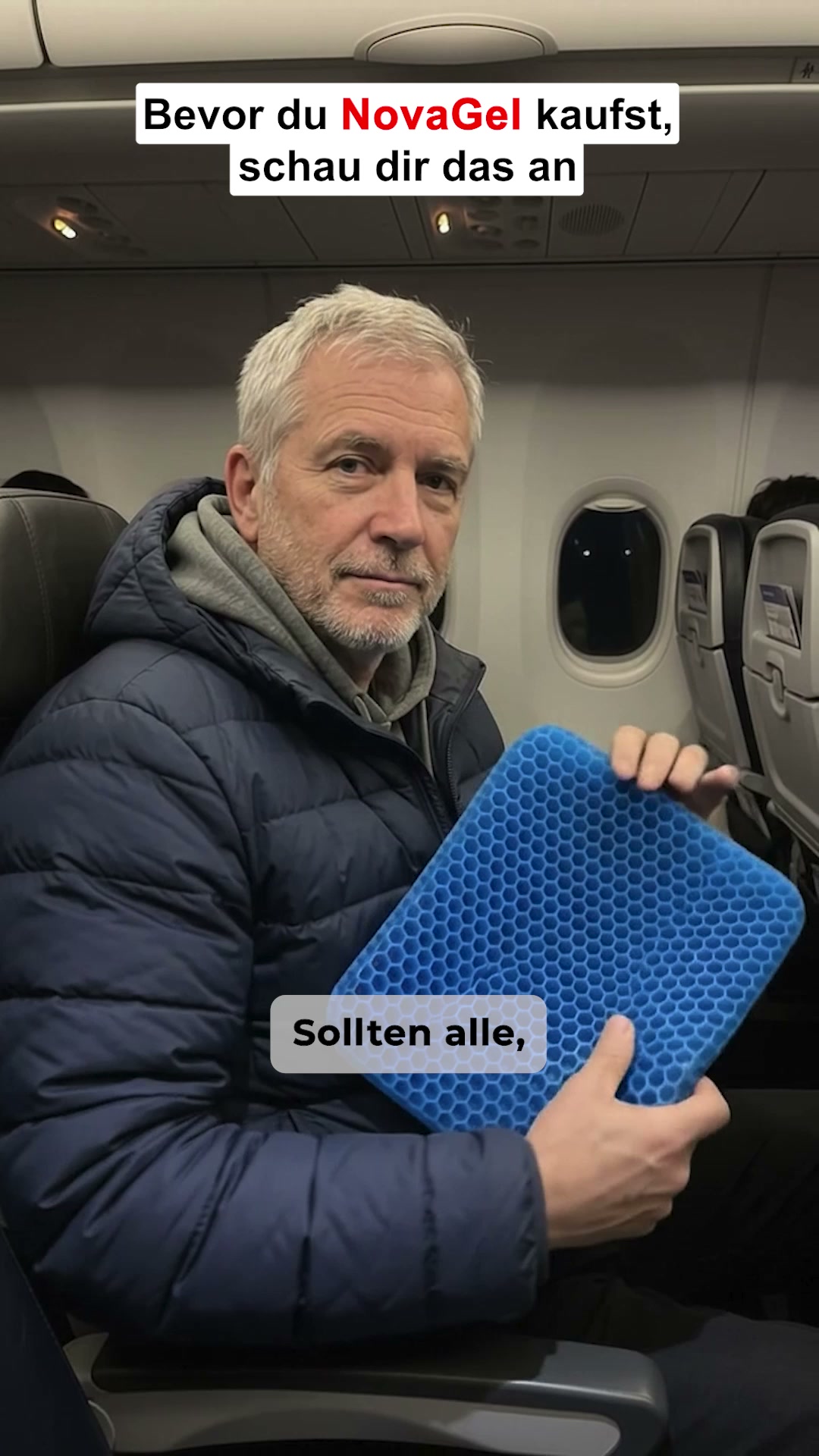 Beuge Schmerzen auf Flugreisen vor
