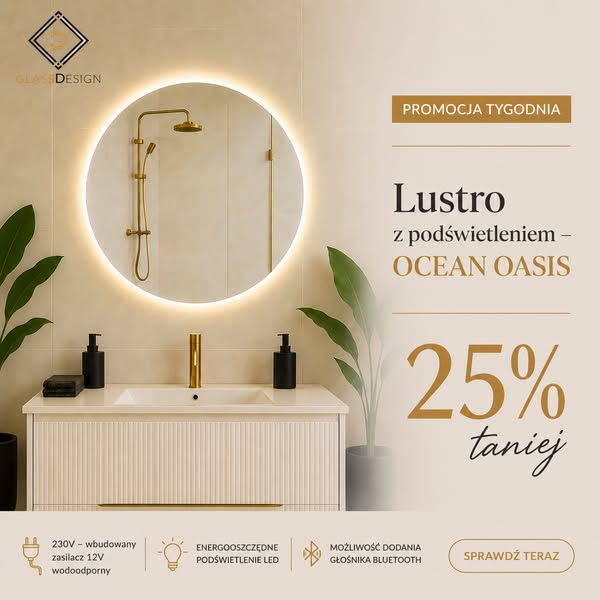 Lustro OCEAN OASIS taniej o 25%