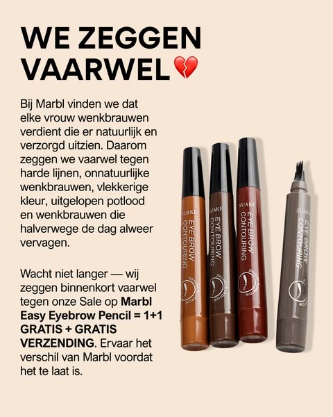 Wenkbrauwpotlood dat perfect bij je wenkbrauwen past