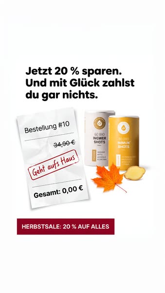 Herbststart mit 20% auf alles