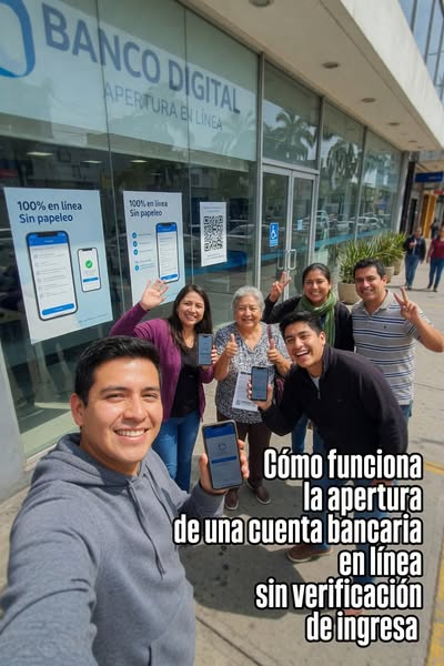 Cómo funciona la apertura de una cuenta bancaria en línea sin verificación de ingresos