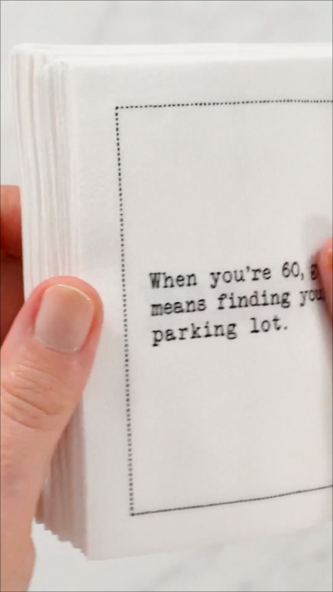 60th Birthday Quote Napkins 10% Off With Code: SAVE10