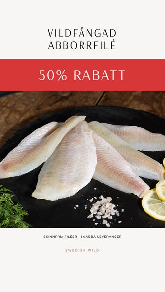 Abborrfilé – 50 % rabatt
