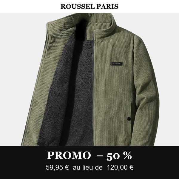 Veste en Velours Côtelé ROUSSEL PARIS · Doublure sherpa