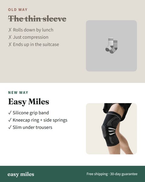 The knee sleeve that stays up